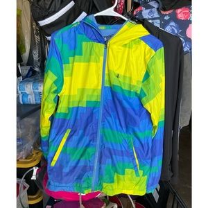 Volcom Boys Full Face Zip Up Windbreaker Size XL